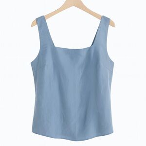 Nordstrom lntimates + Light Blue Satin Tank Top. XL